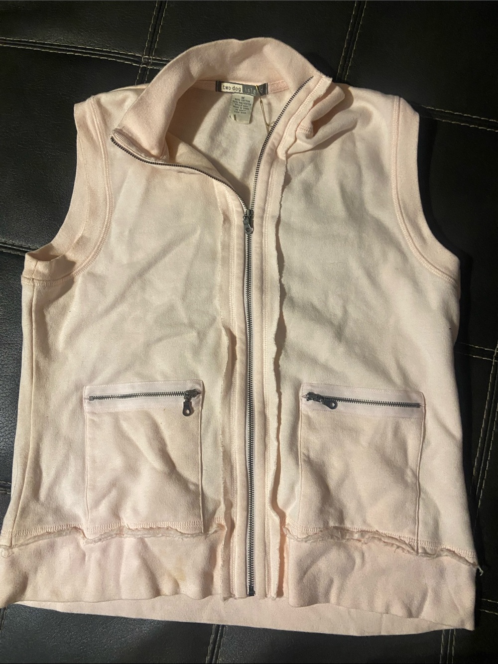 vintage pink sweater vest